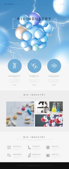 生物科技研發(fā)基因藥物實(shí)驗(yàn)醫(yī)療網(wǎng)頁(yè)